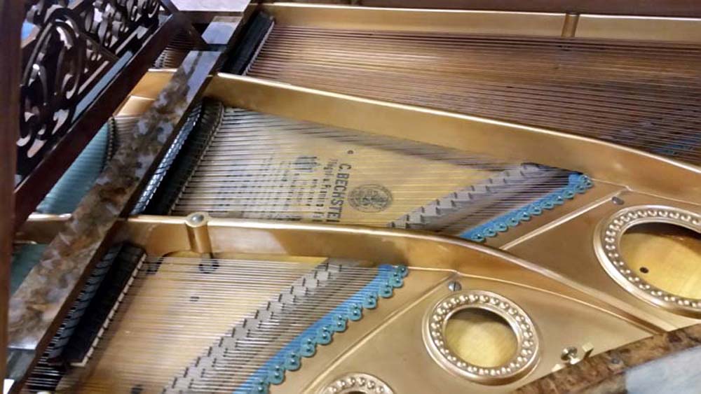 Bechstein Model V 6'7" Burled Walnut - Image 9